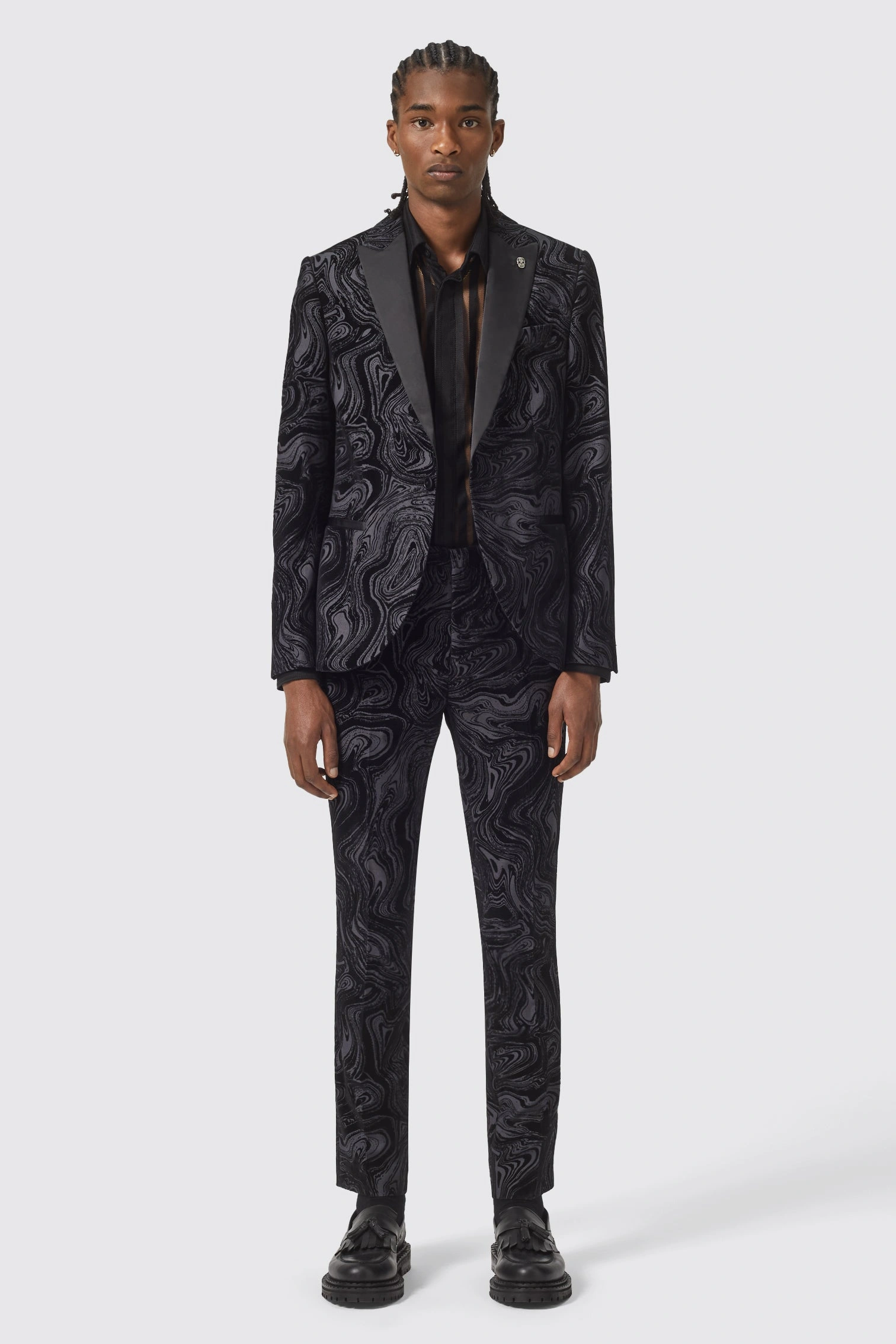 Angelou: Eleganza Nera Slim Fit，Pantaloni da Uomo，Stile Italiano，Vestibilità Perfetta，Comodi e Chic.